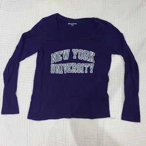 NYU V-NECK SHIRT